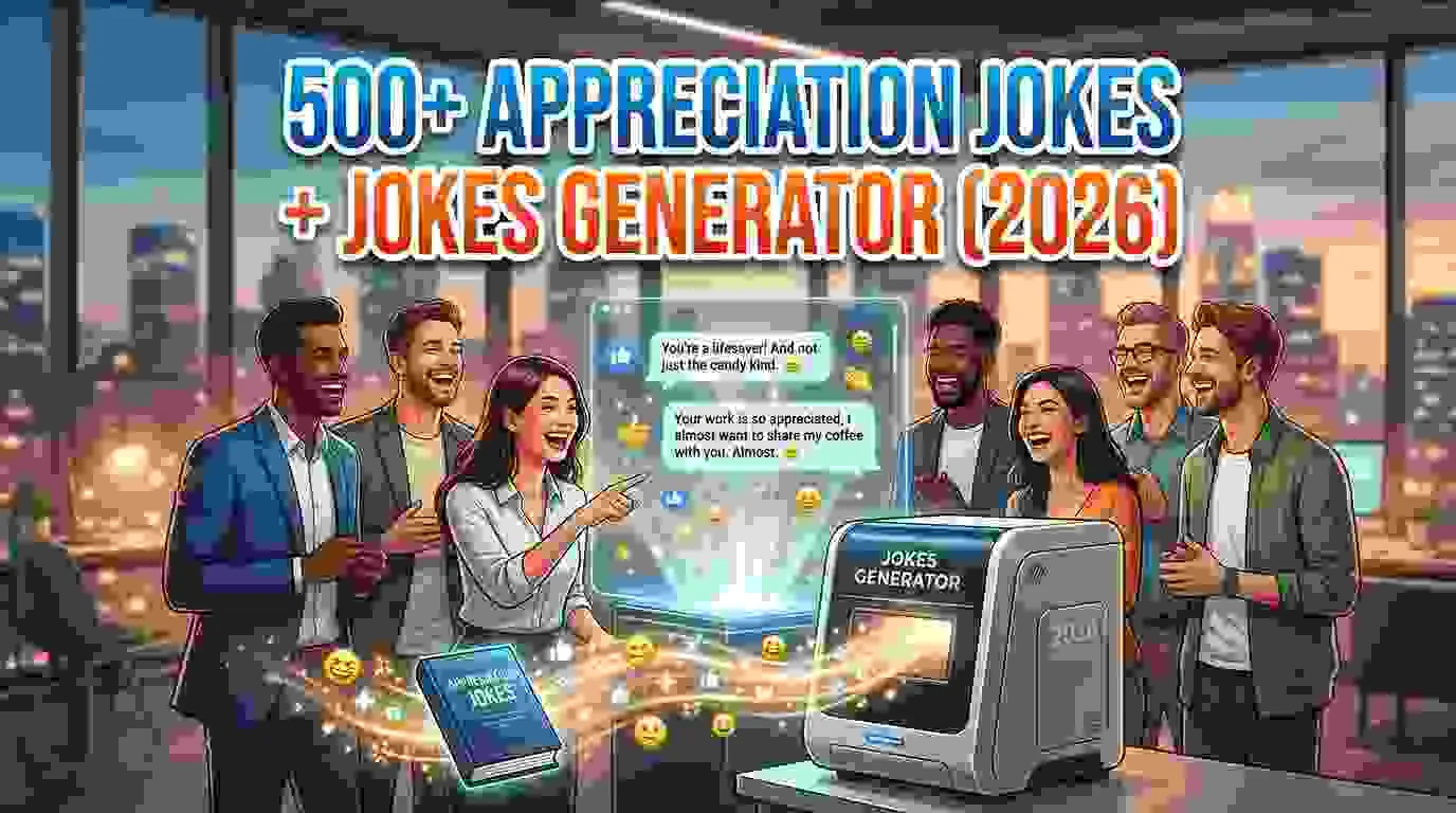 Appreciation Jokes + Jokes Generator