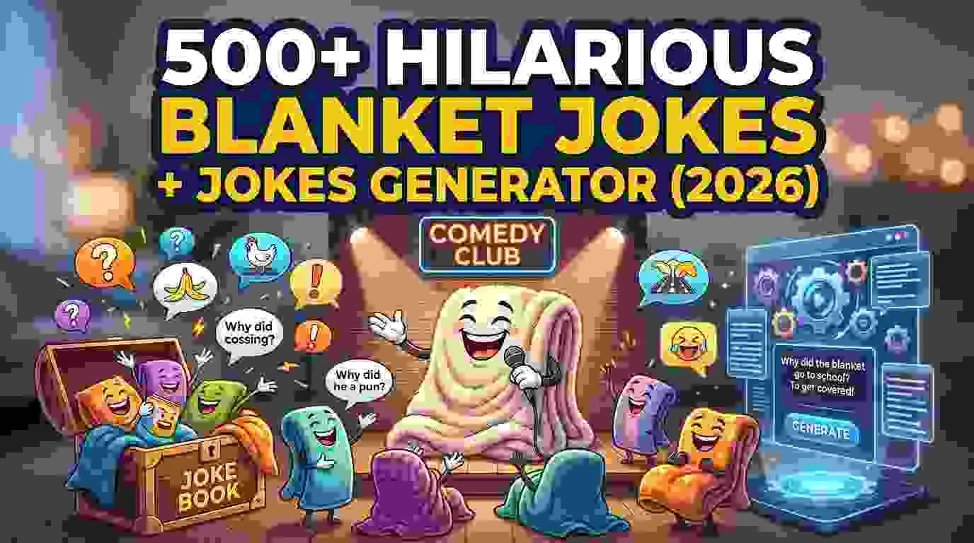 Hilarious Blanket Jokes + Jokes Generator
