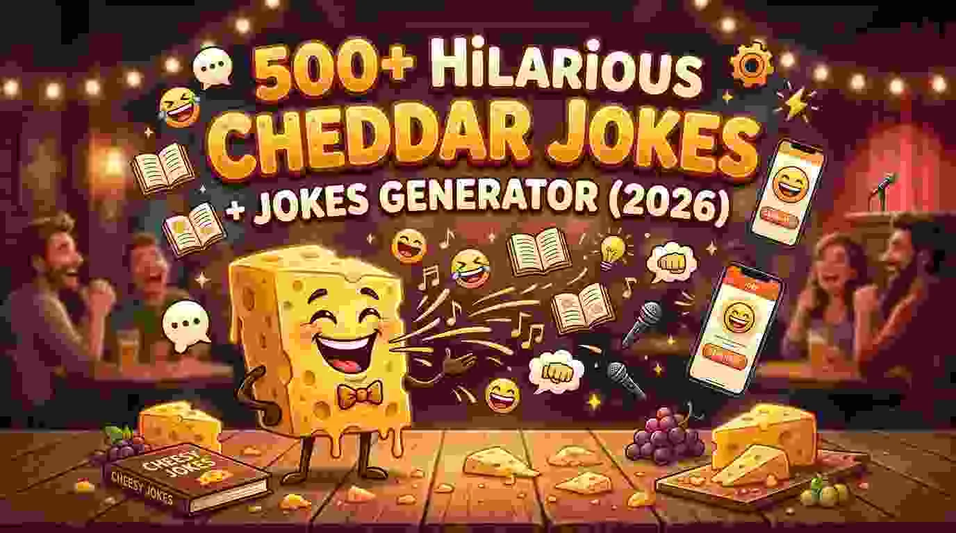 Hilarious Cheddar Jokes + Jokes Generator