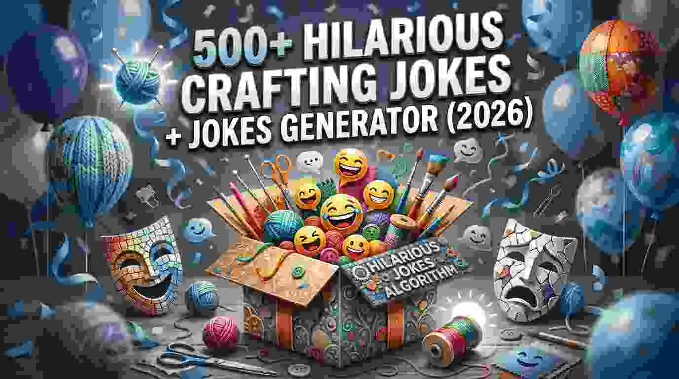 Hilarious Crafting Jokes + Jokes Generator