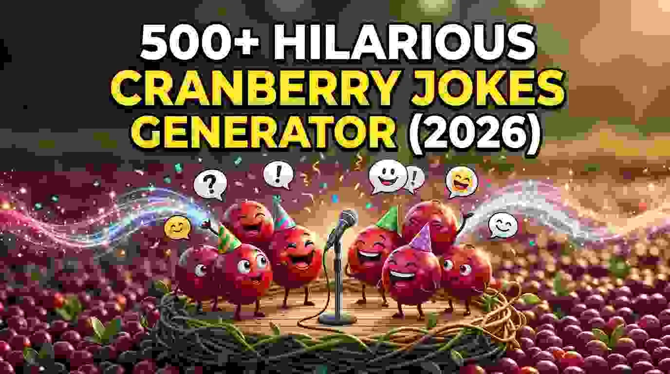 Hilarious Cranberry + Jokes Generator