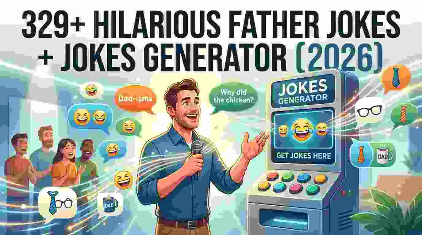 Hilarious Father Jokes + Jokes Generator