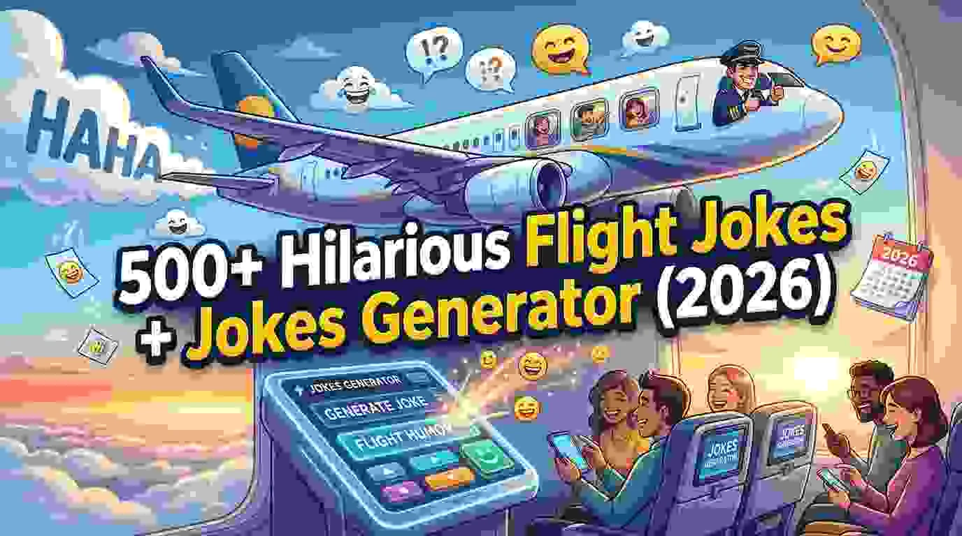 Hilarious Flight Jokes + Jokes Generator