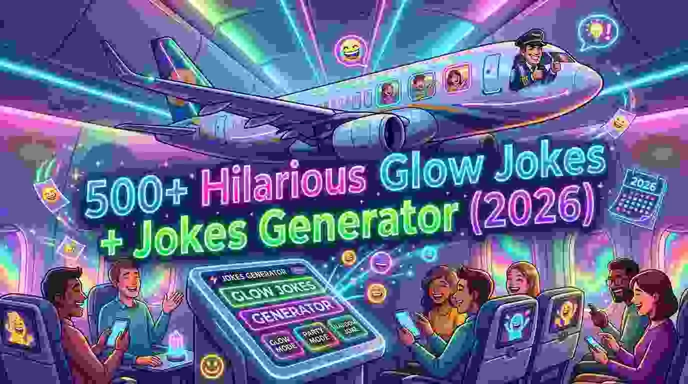 Hilarious Glow Jokes + Jokes Generator
