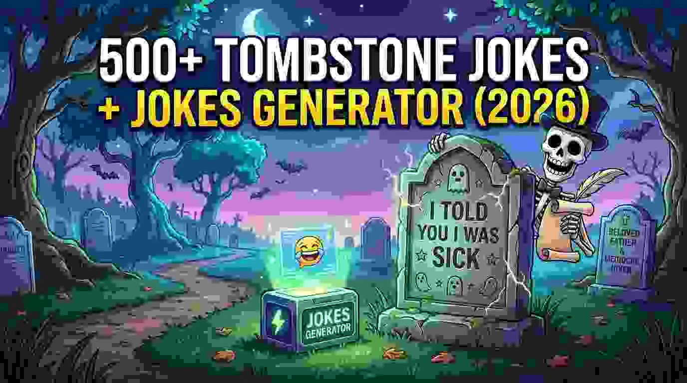 Tombstone Jokes + Jokes Generator