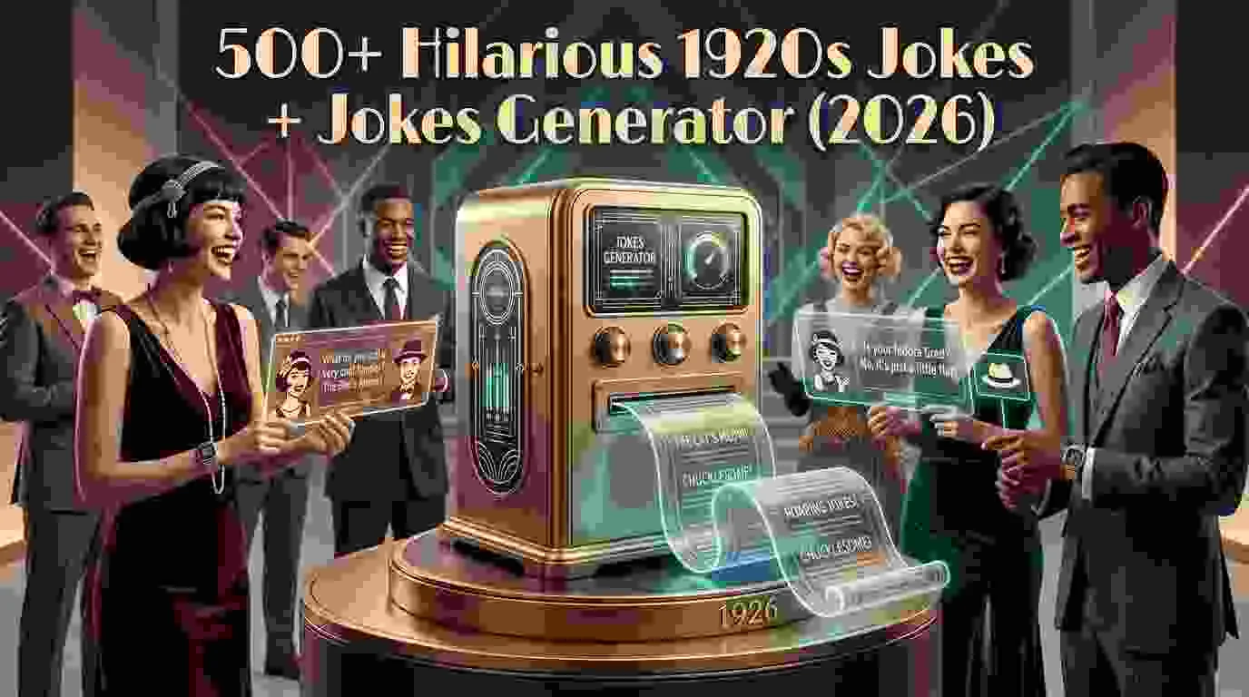 Hilarious 1920s Jokes + Jokes Generator