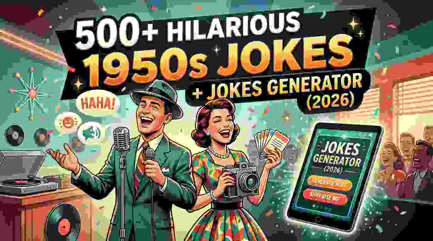 Hilarious 1950s Jokes + Jokes Generator