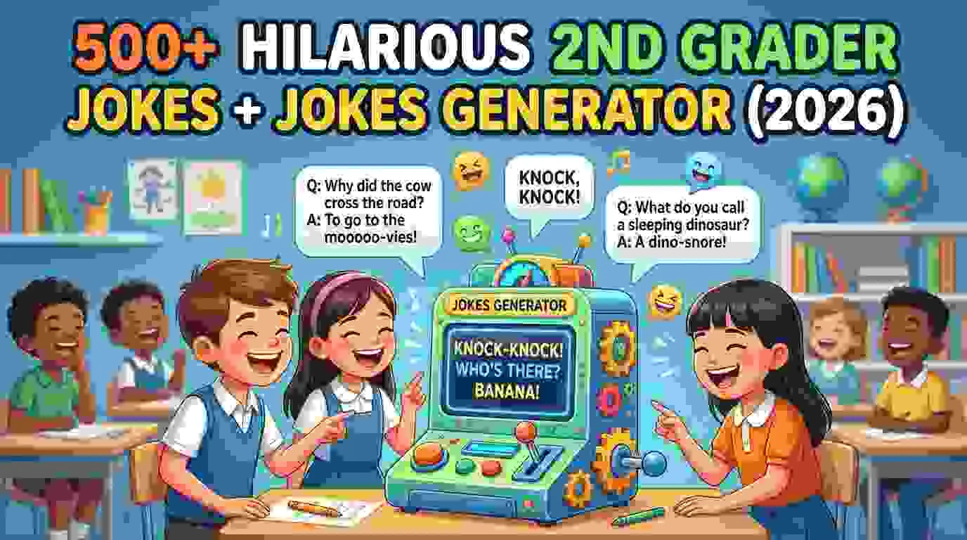 Hilarious 2nd Grader Jokes + Jokes Generator