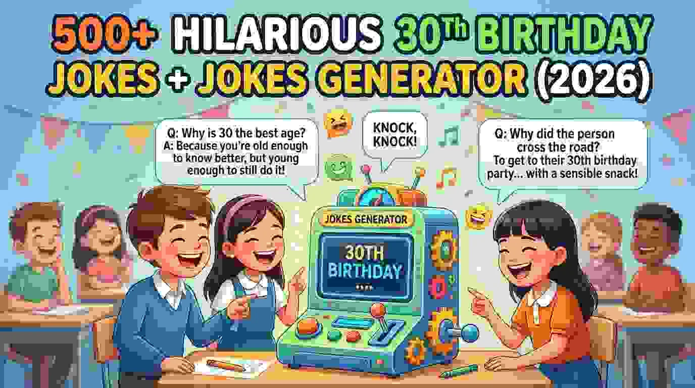 Hilarious 30Th Birthday Jokes + Jokes Generator
