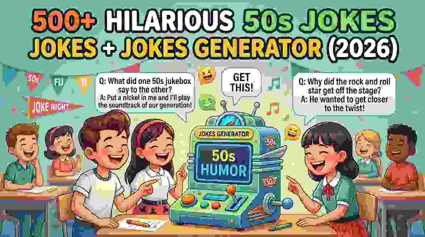 Hilarious 50s Jokes + Jokes Generator