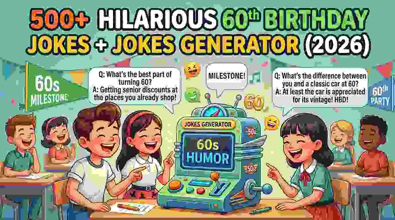 Hilarious 60Th Birthday Jokes + Jokes Generator