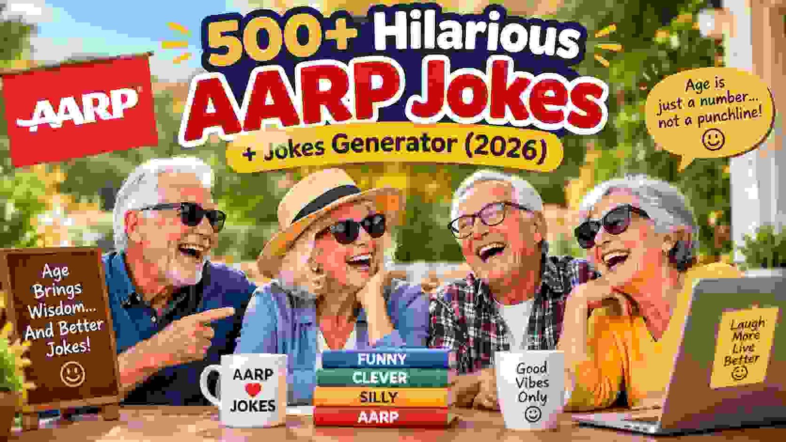 Hilarious AARP Jokes + Jokes Generator