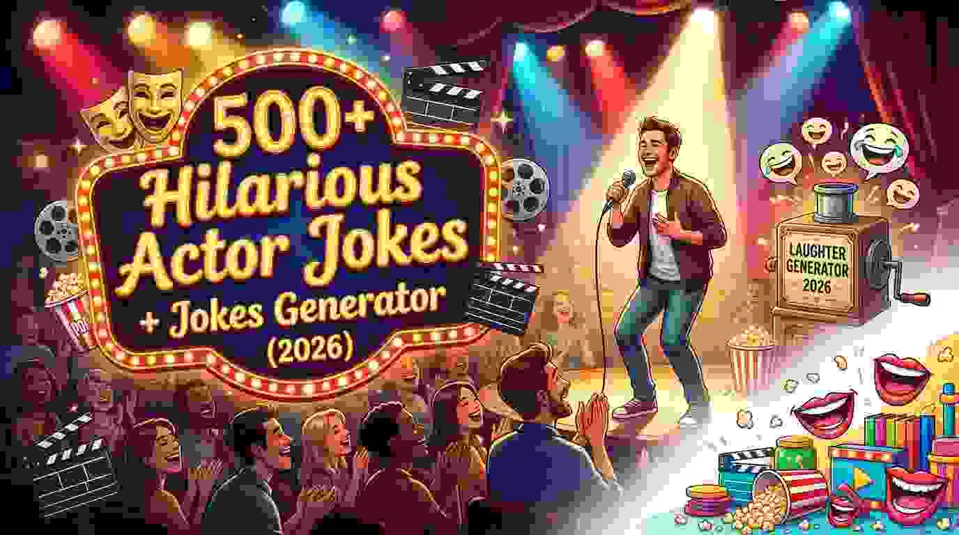 Hilarious Actor Jokes + Jokes Generator