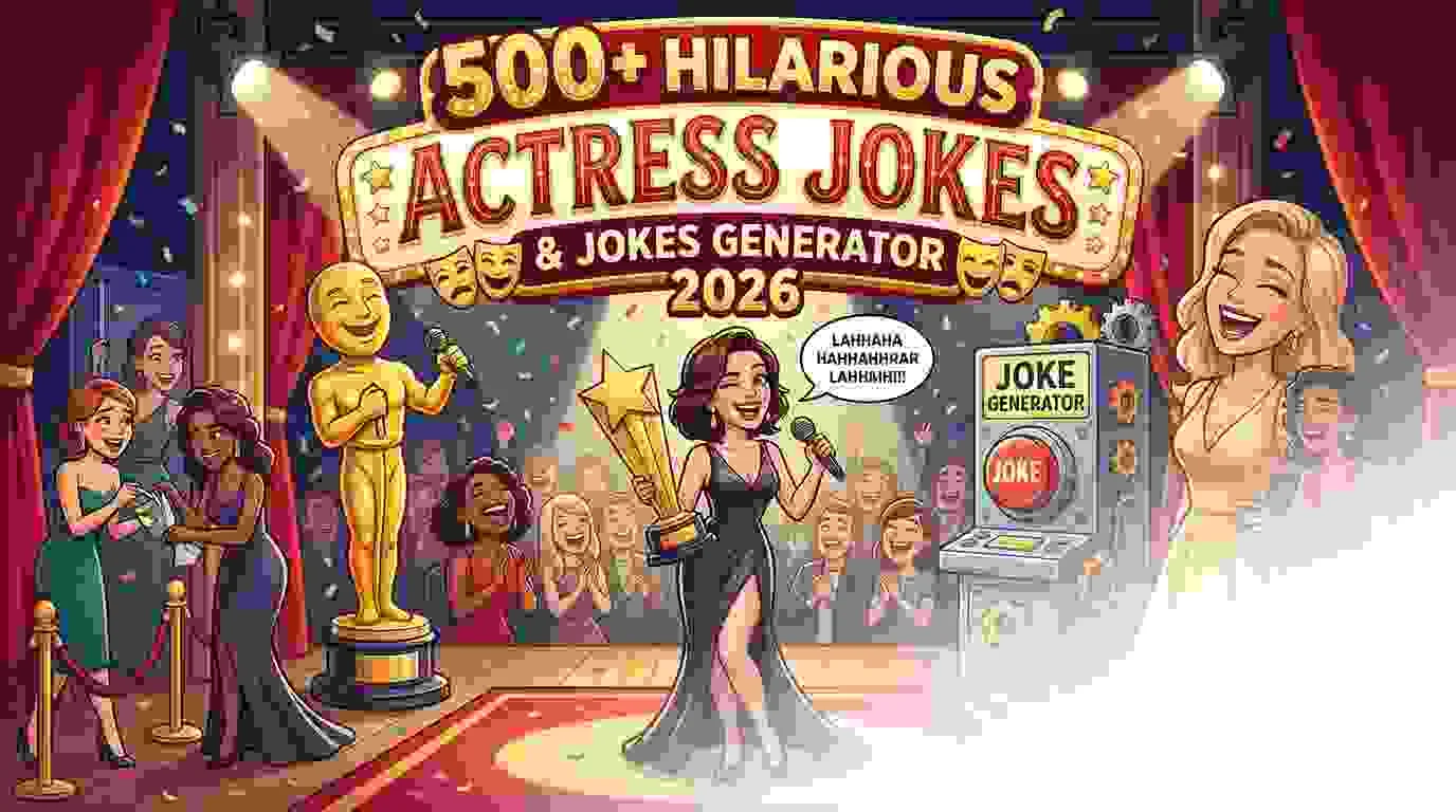 Hilarious Actress Jokes + Jokes Generator
