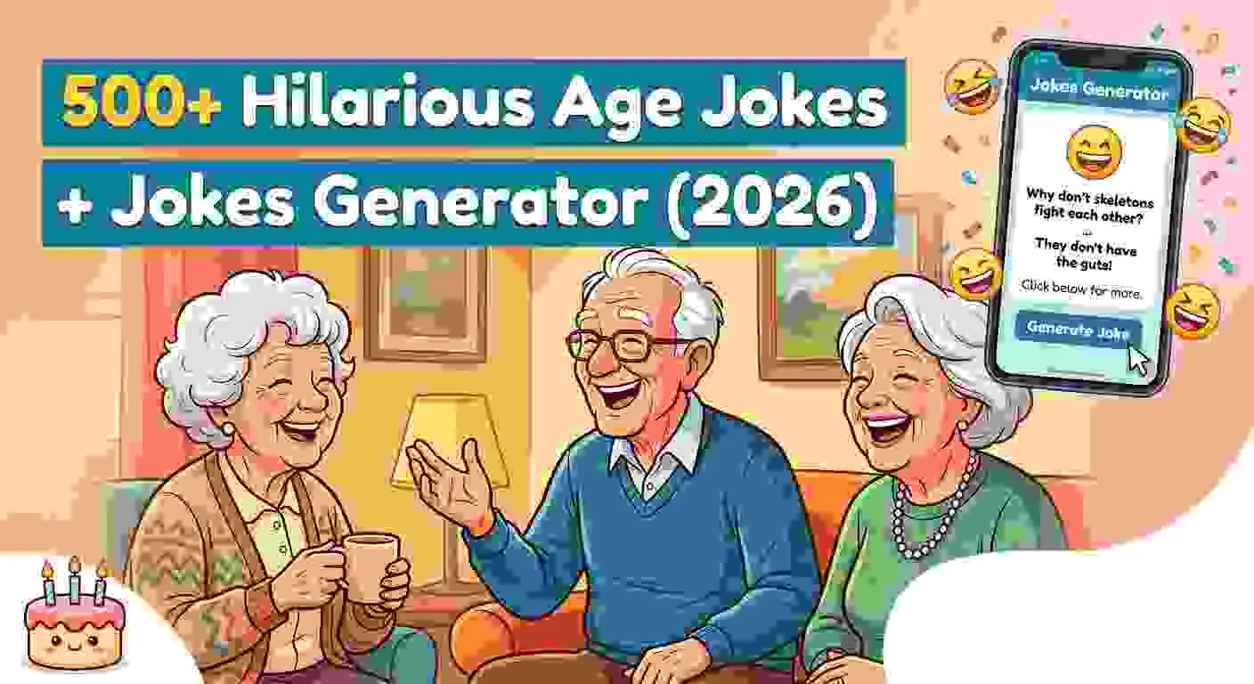 Hilarious Age Jokes + Jokes Generator