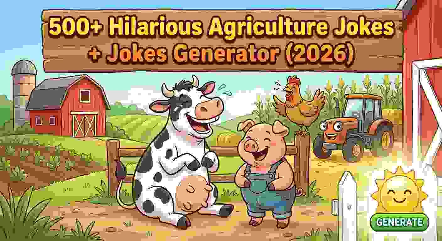 Hilarious Agriculture Jokes + Jokes Generator