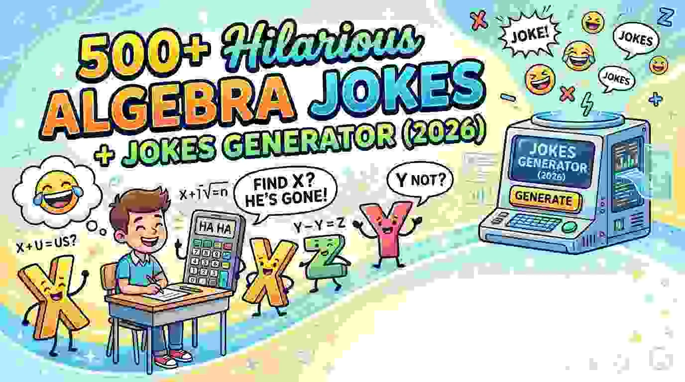 Hilarious Algebra Jokes + Jokes Generator
