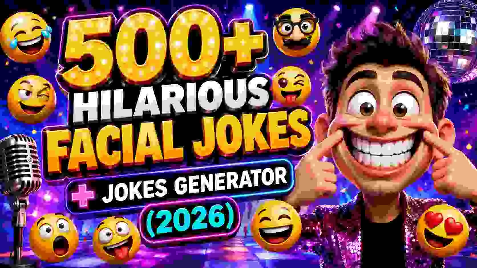 Hilarious Facial Jokes + Jokes Generator