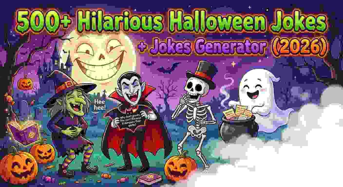 Hilarious Halloween Jokes + Jokes Generator