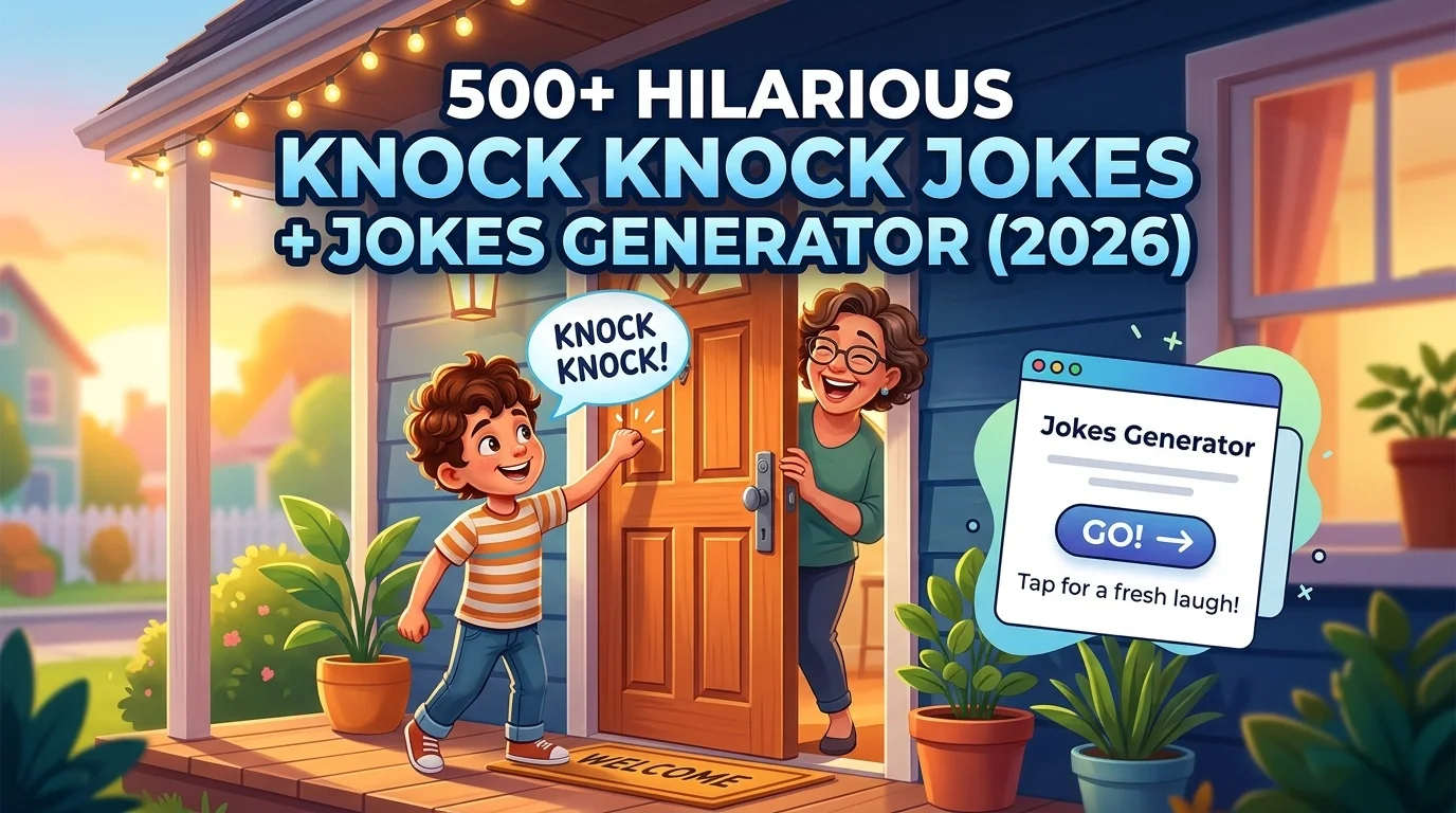 Hilarious Knock Knock Jokes + Jokes Generator