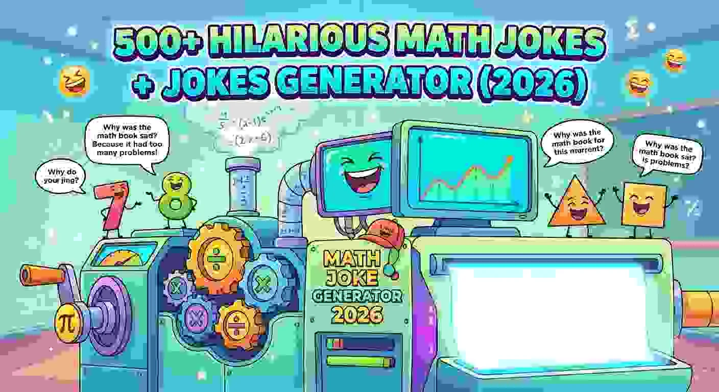 Hilarious Math Jokes + Jokes Generator