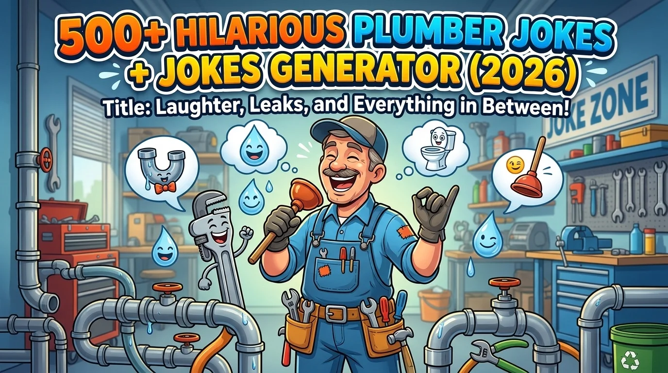 Hilarious Plumber Jokes + Jokes Generator