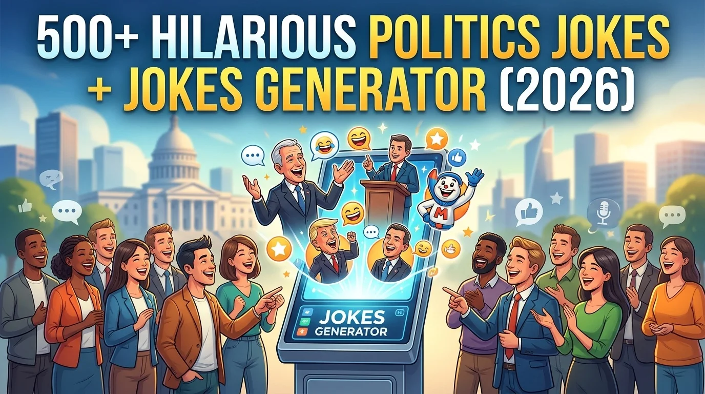 Hilarious Politics Jokes + Jokes Generator