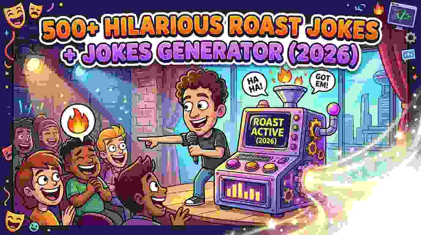 Hilarious Roast Jokes + Jokes Generator