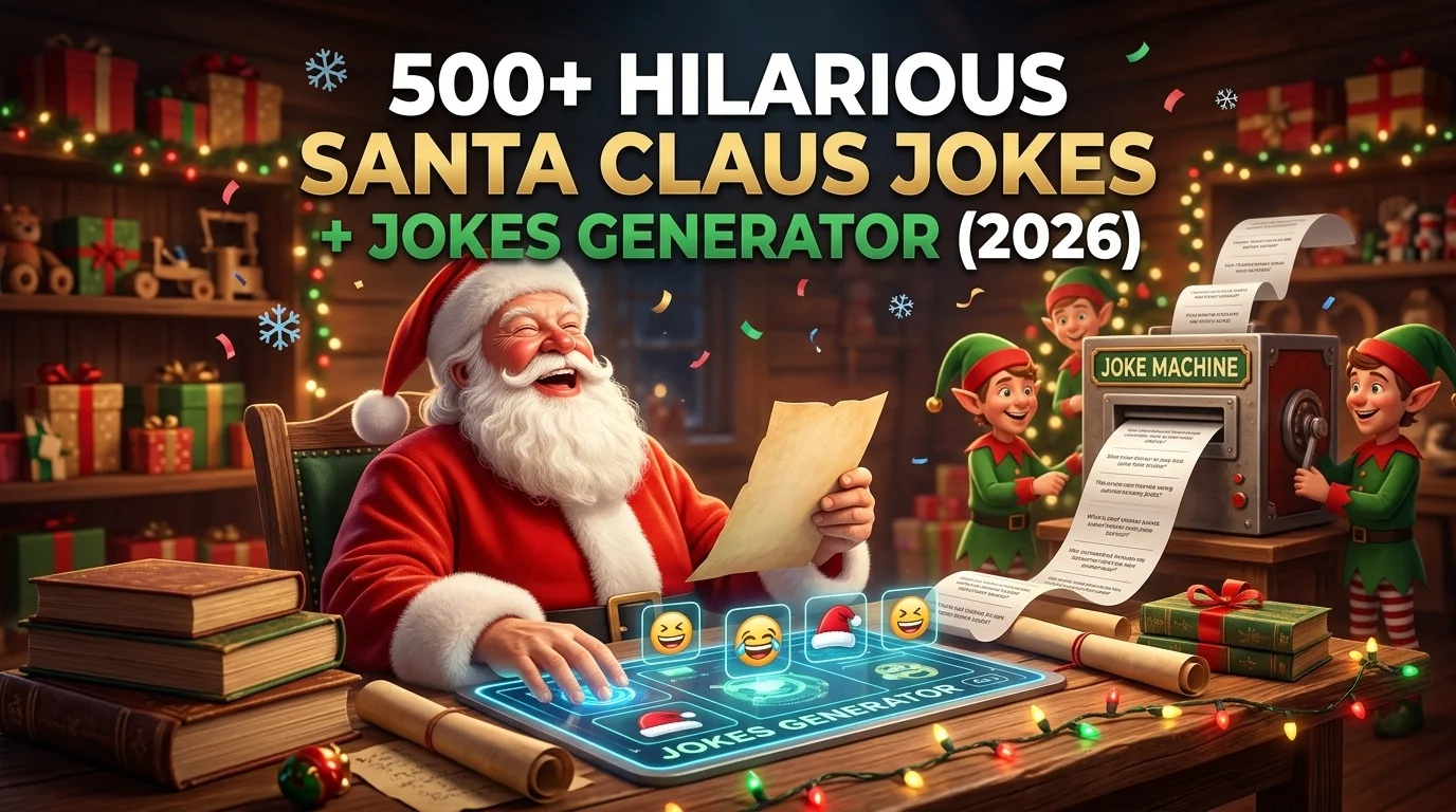 Hilarious Santa Claus Jokes + Jokes Generator