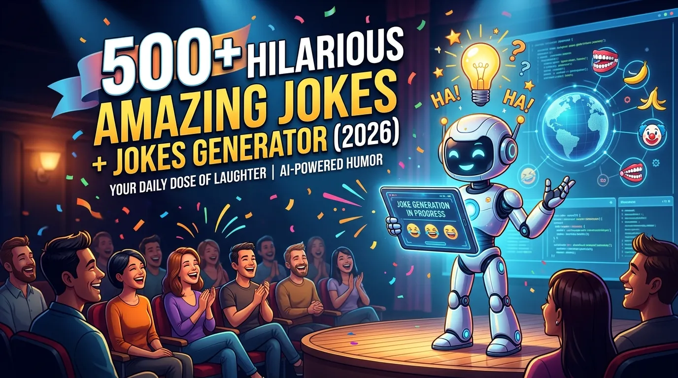 Hilarious Amazing Jokes + Jokes Generator