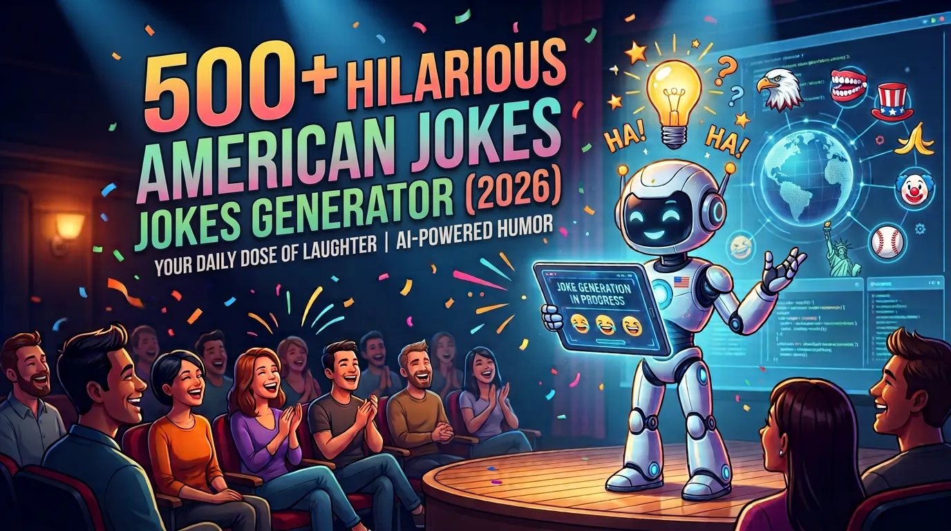 Hilarious American Jokes + Jokes Generator