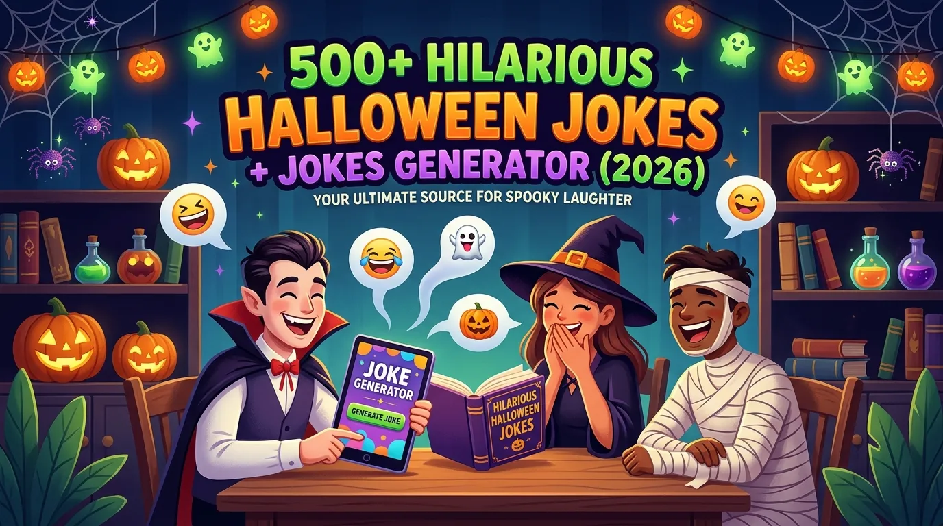 Hilarious Halloween Jokes + Jokes Generator