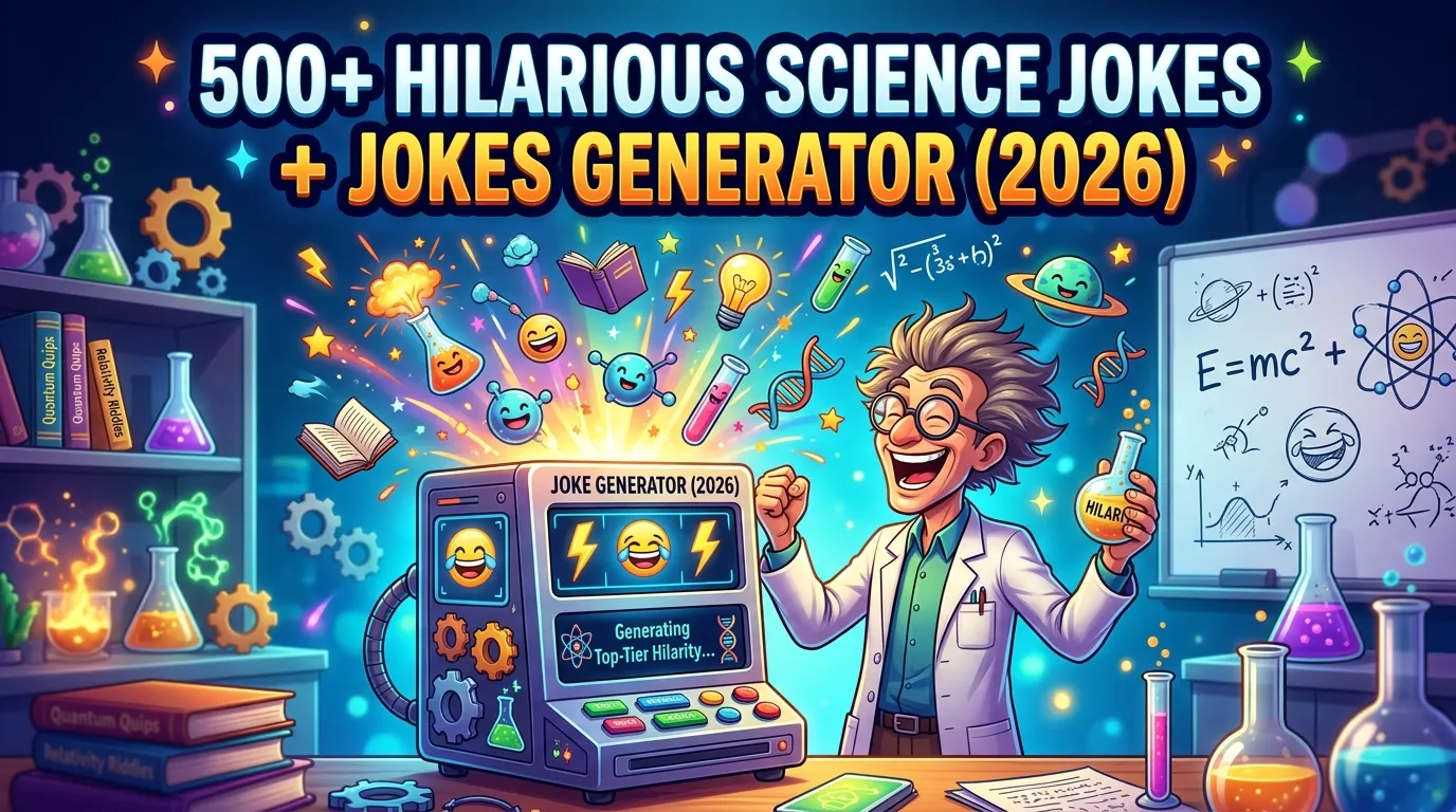 Hilarious Science Jokes + Jokes Generator
