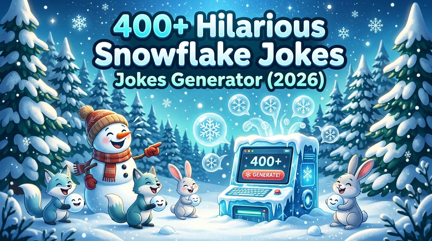 Hilarious Snowflake Jokes + Jokes Generator