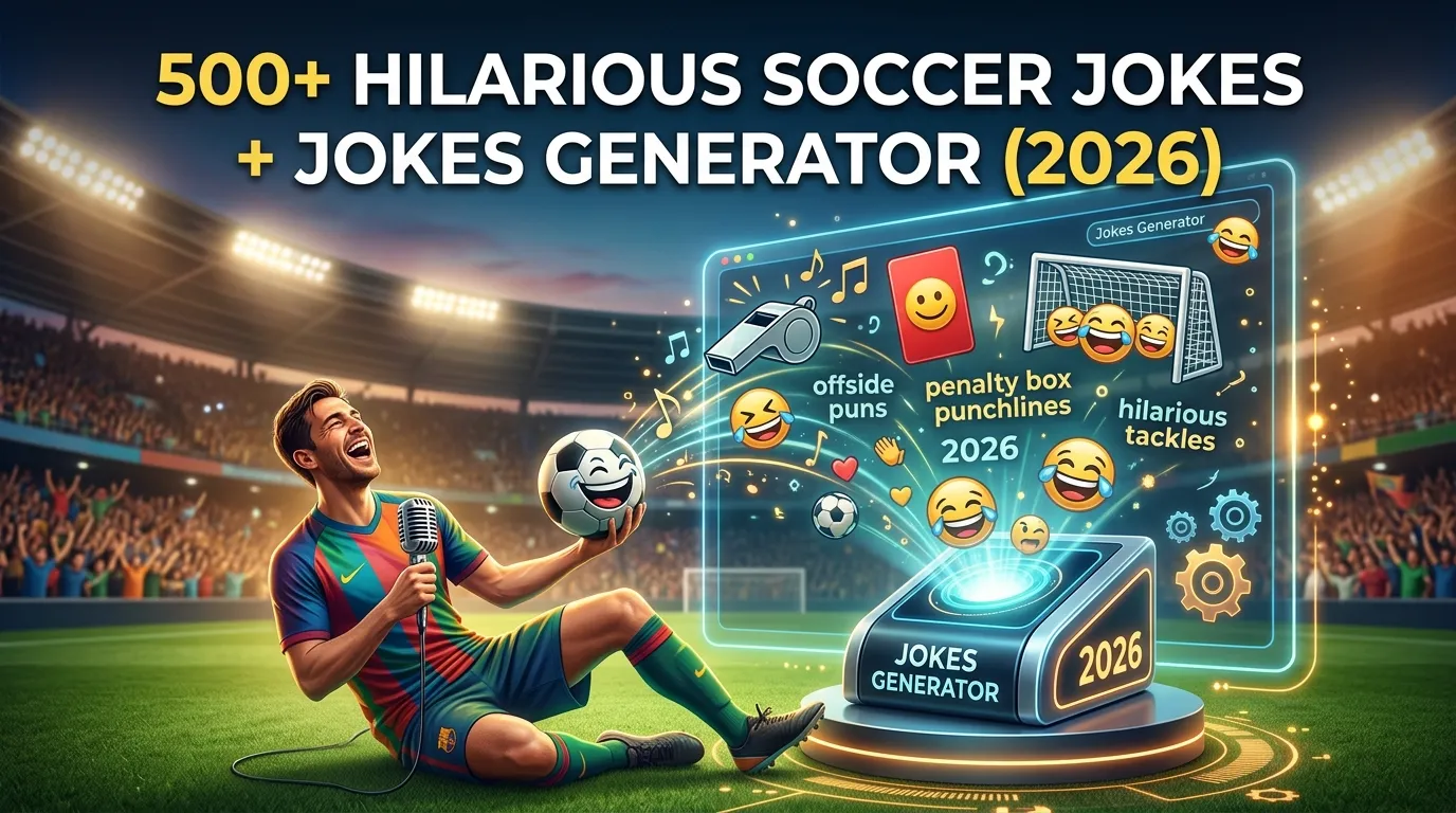 Hilarious Soccer Jokes + Jokes Generator