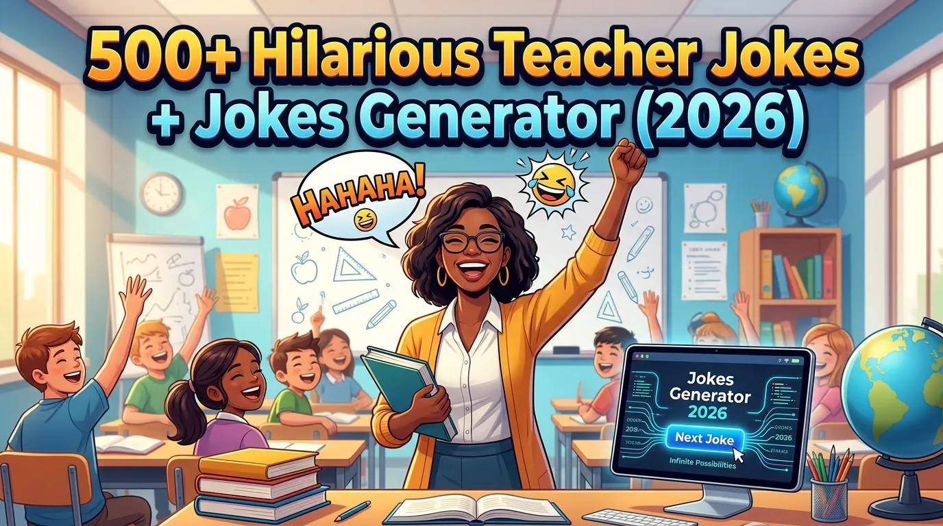 Hilarious Teacher Jokes + Jokes Generator