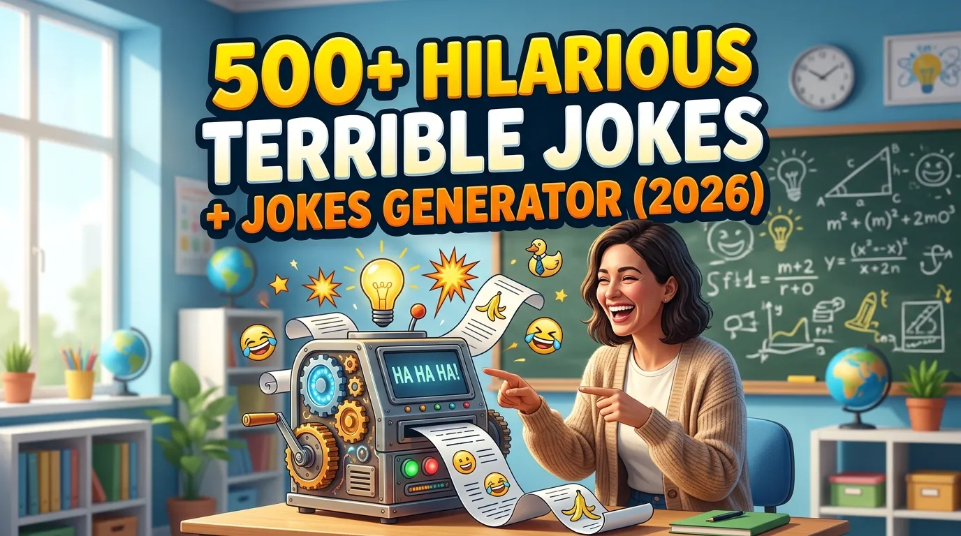 Hilarious Terrible Jokes + Jokes Generator