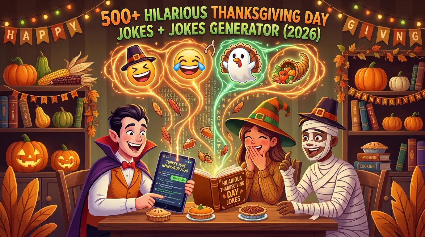 Hilarious Thanksgiving Day Jokes + Jokes Generator