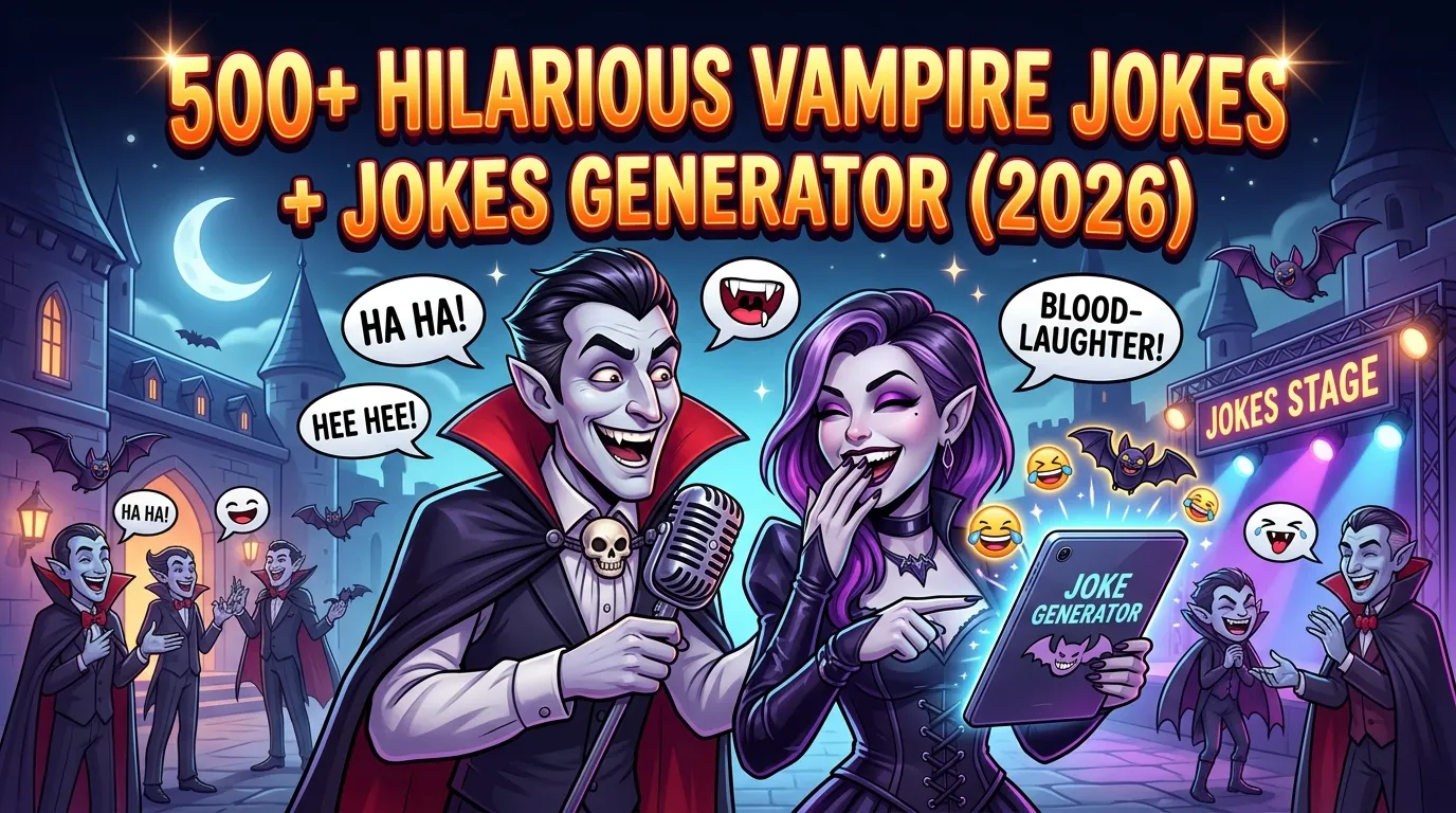 Hilarious Vampires Jokes + Jokes Generator