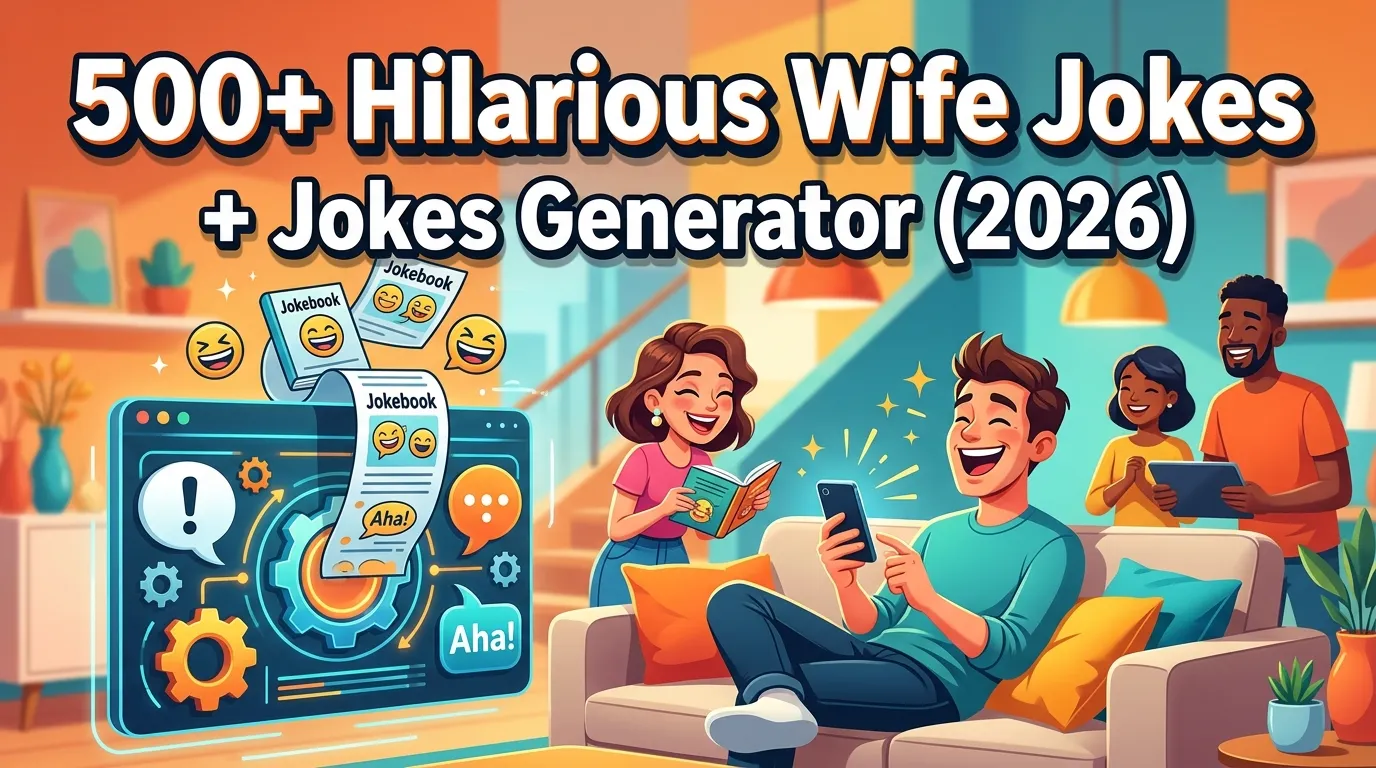 Hilarious Wife Jokes + Jokes Generator
