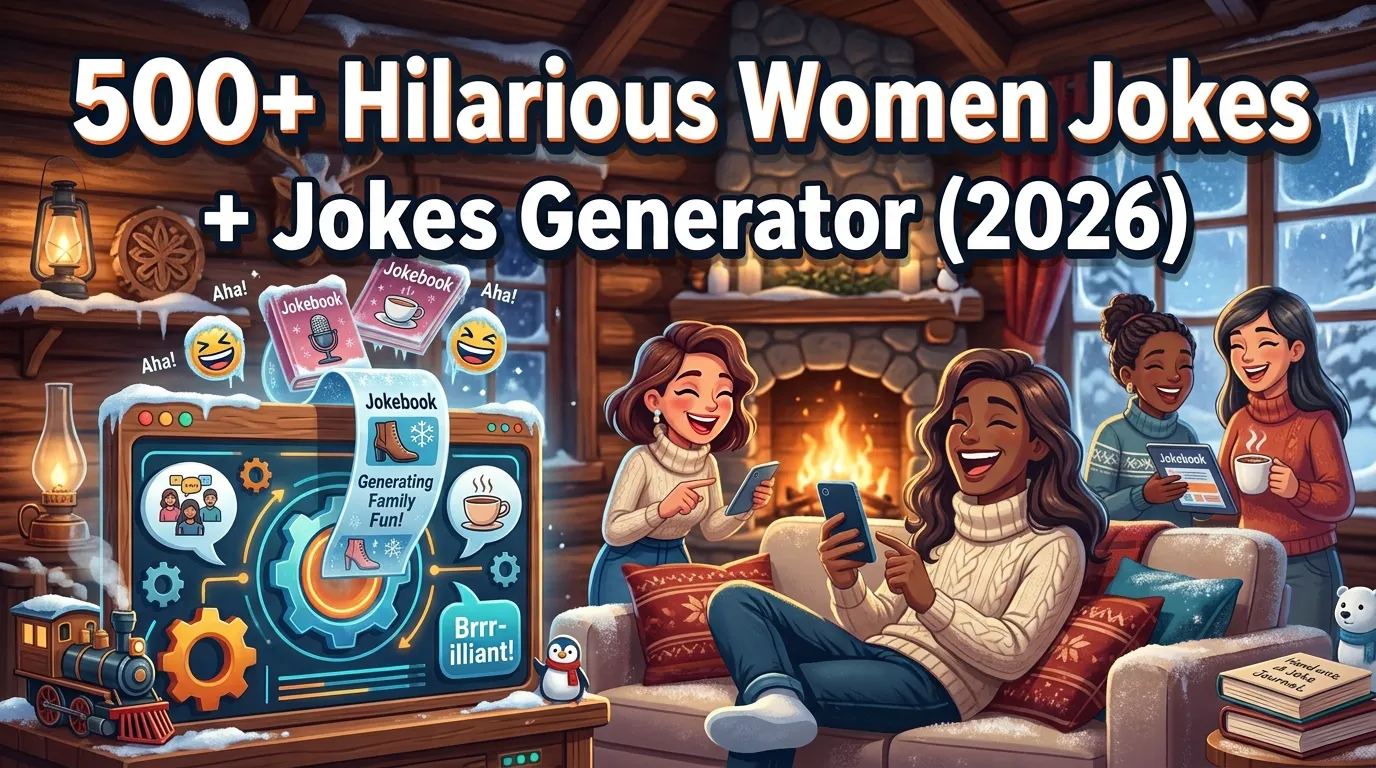 Hilarious Women Jokes + Jokes Generator