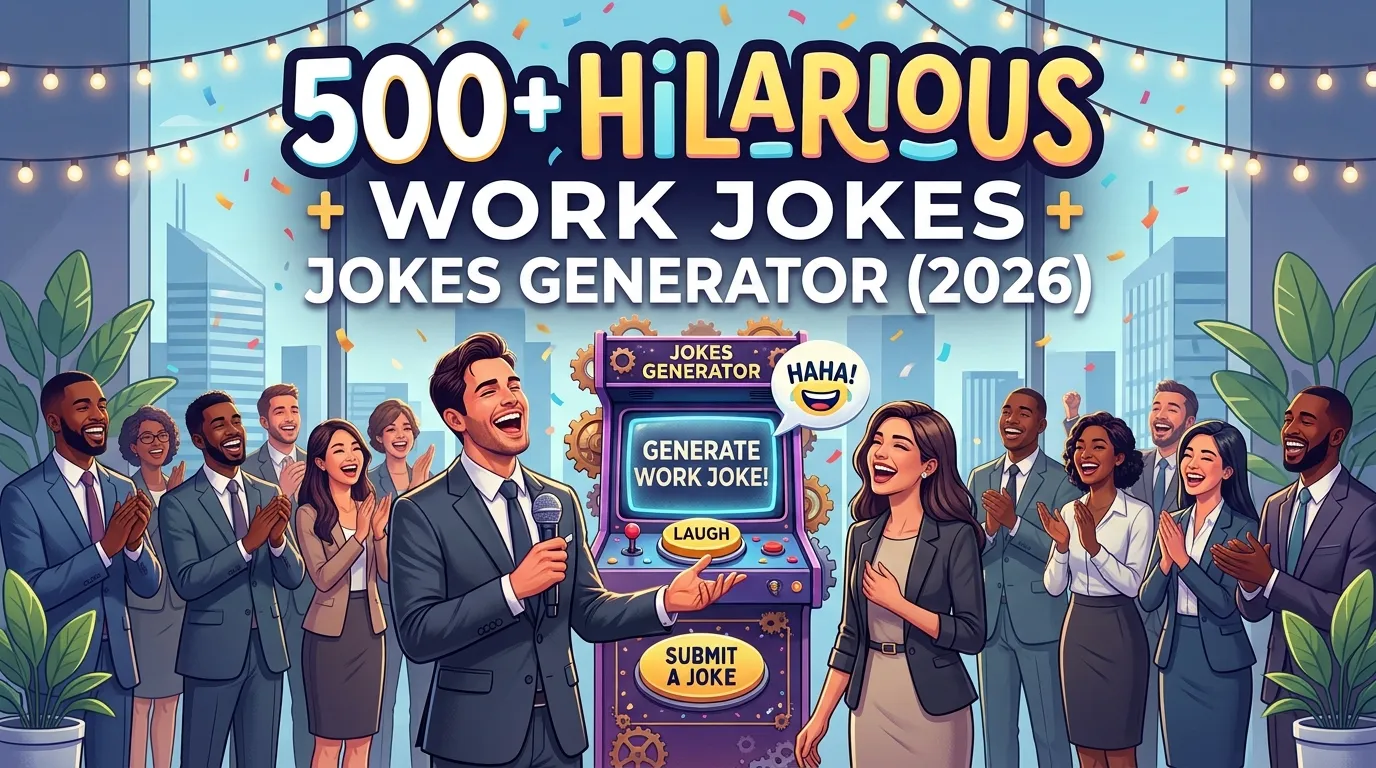 Hilarious Work Jokes + Jokes Generator