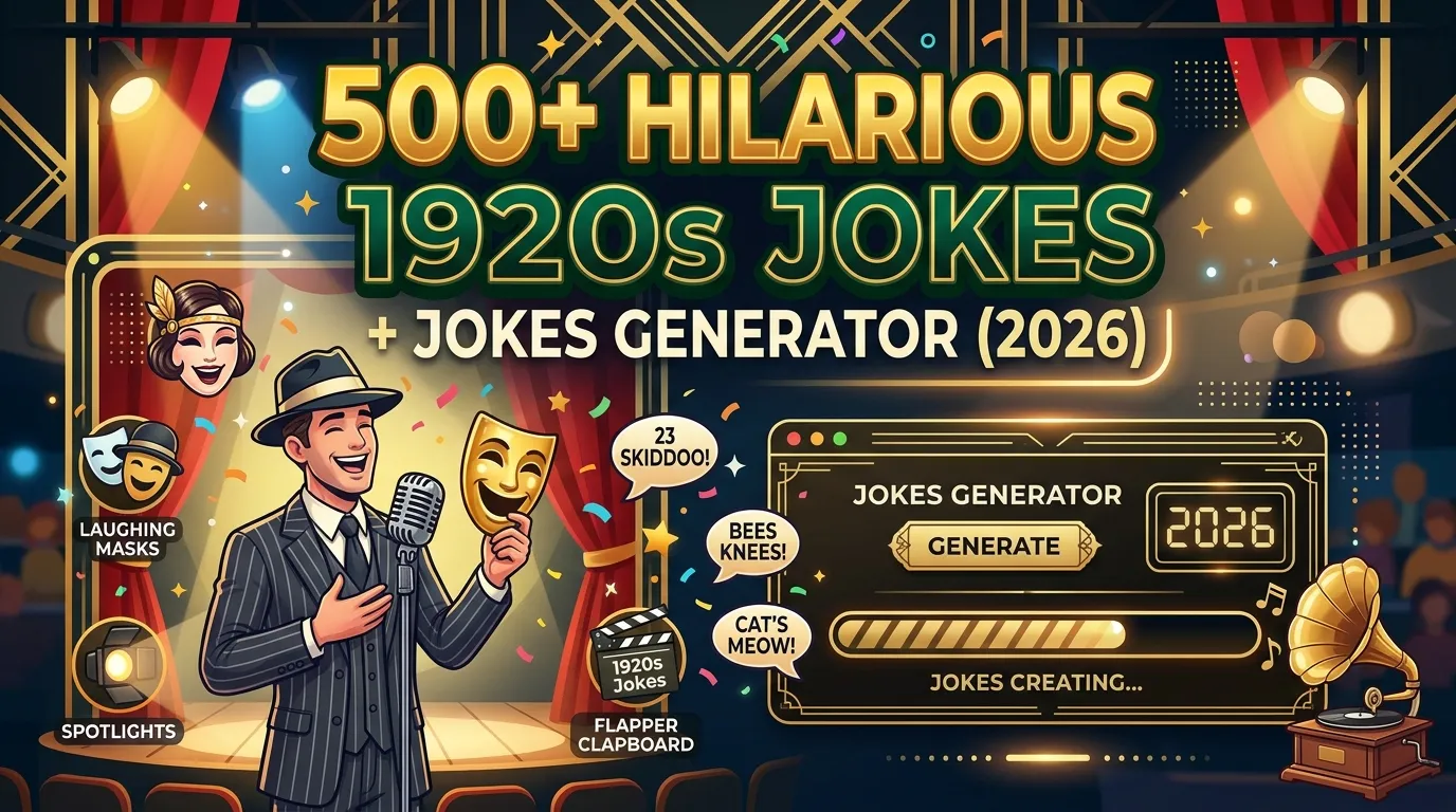 Hilarious 1920s Jokes + Jokes Generator