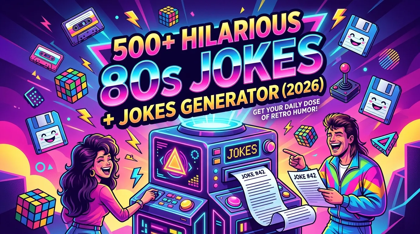 Hilarious 80s Jokes + Jokes Generator