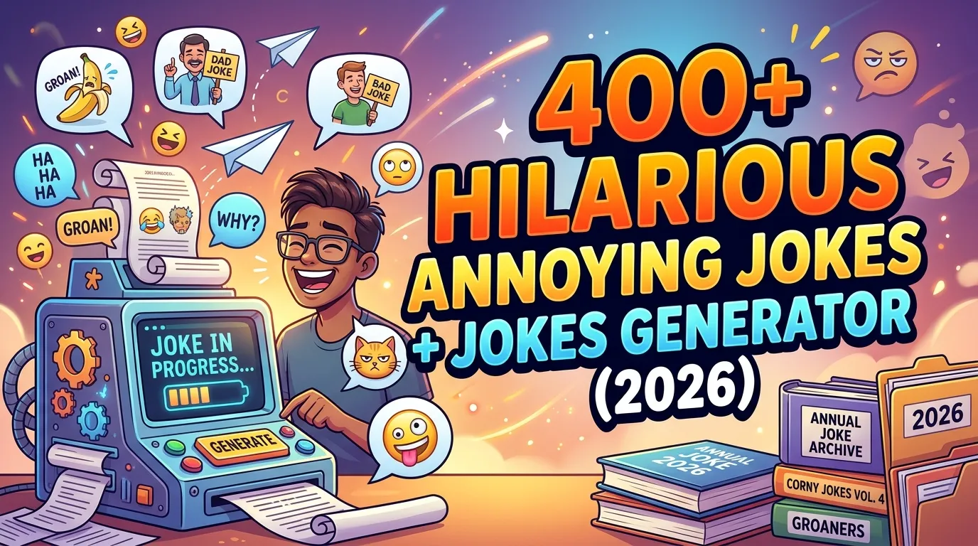 Hilarious Annoying Jokes + Jokes Generator
