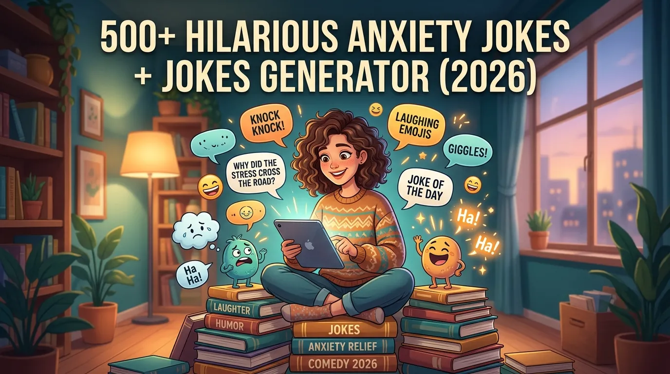 Hilarious Anxiety Jokes + Jokes Generator