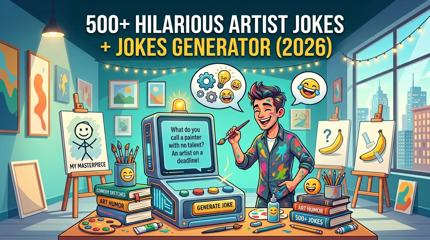 Hilarious Artist Jokes + Jokes Generator