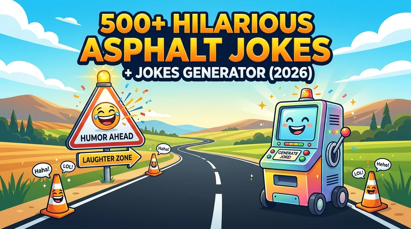 Hilarious Asphalt Jokes + Jokes Generator