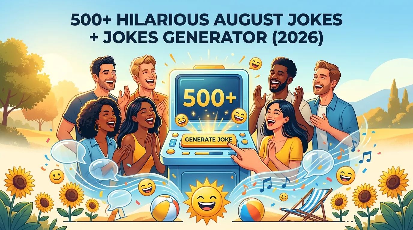 Hilarious August Jokes + Jokes Generator