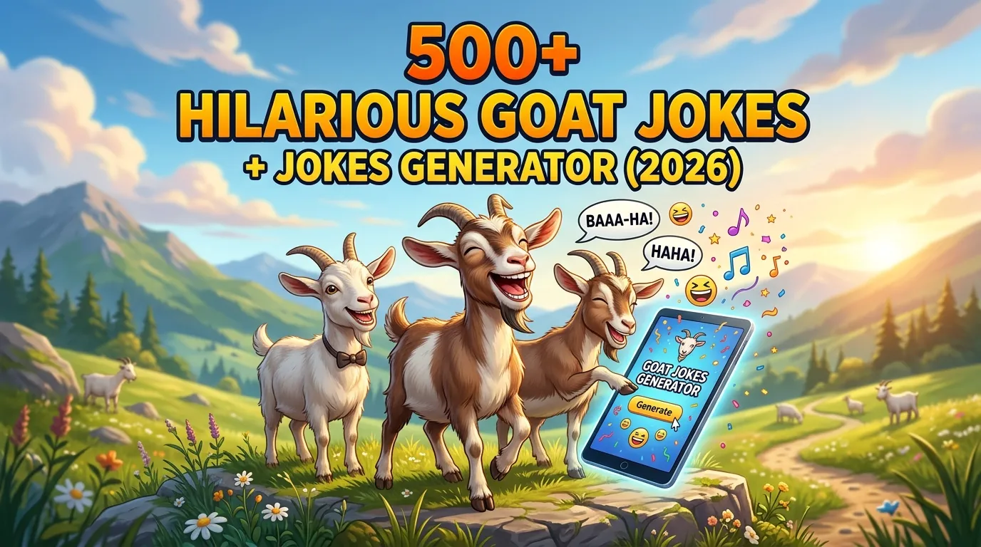 Hilarious Goat Jokes + Jokes Generator